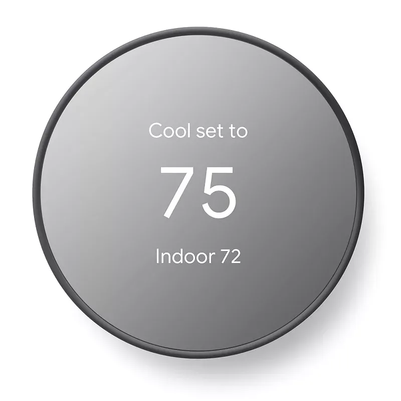 Google Nest Thermostat - Programmable Smart Thermostat for Home - Charcoal