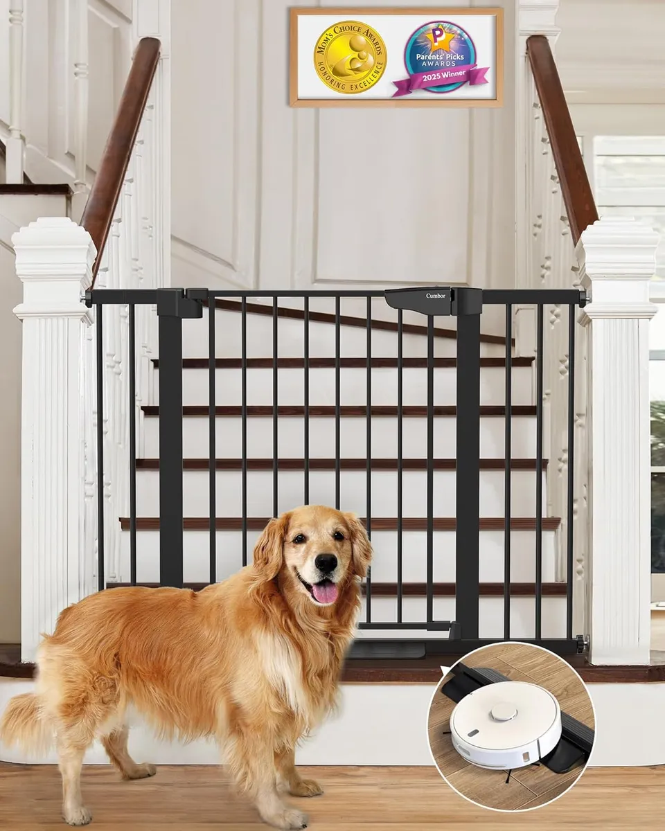 Cumbor Safety Gate 30-46" Baby Gate for Stairs
