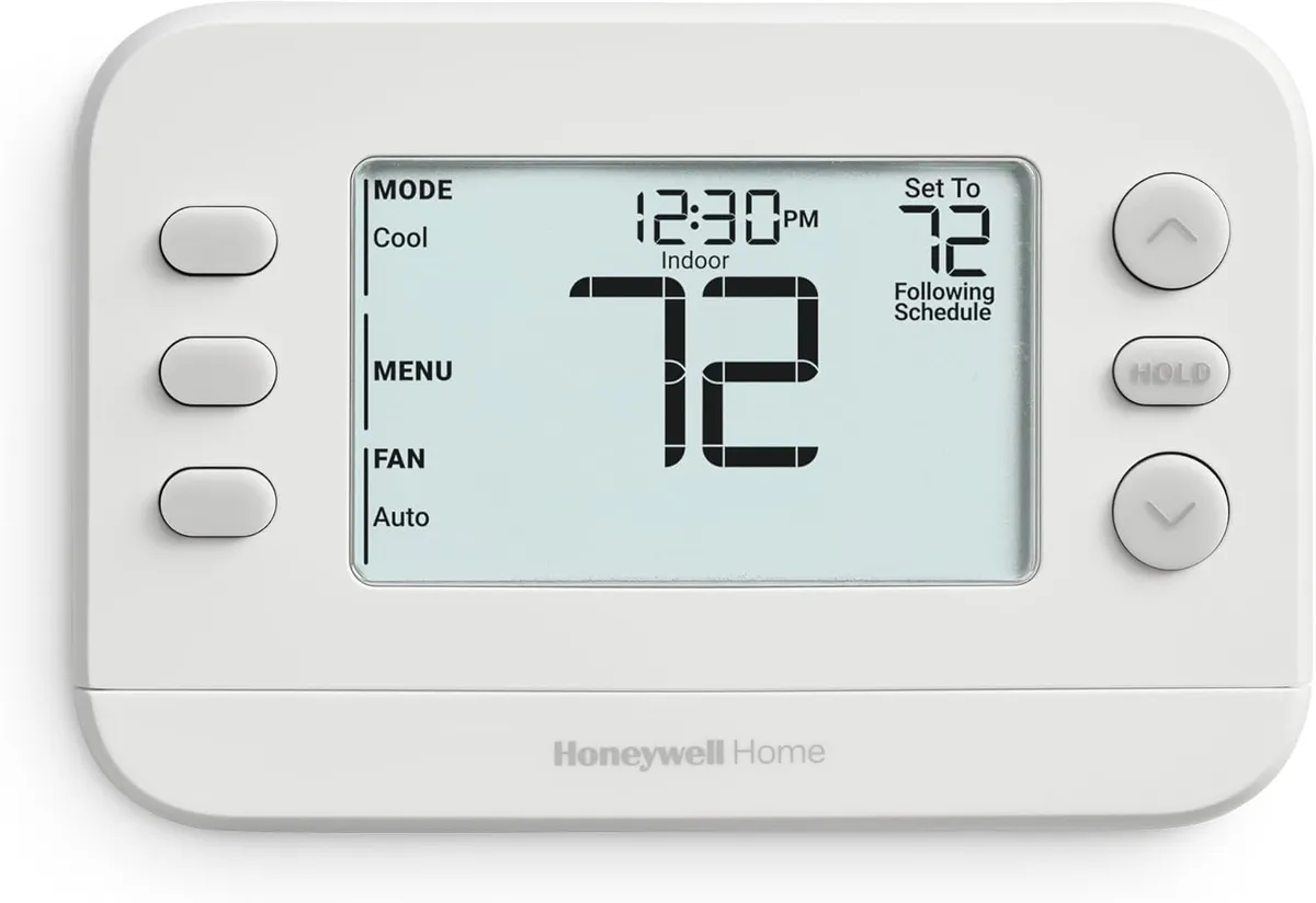 X2P Programmable Thermostat, Single-Stage, 1-Heat/1-Cool, 5-2 Day Schedule