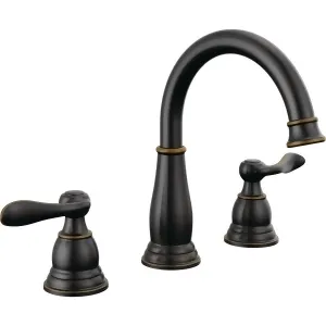 Delta 35896LF-OB Windemere Two Handle Bathroom Faucet  Widespread  Oil Rubbed Bronze
