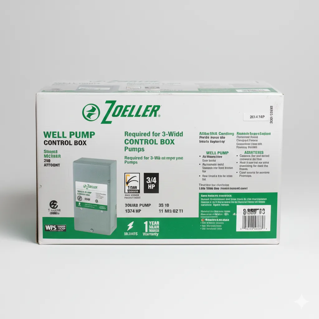 Zoeller 1010-2338 Well Pump Control Box Required for 3-Wire Sub Pumps