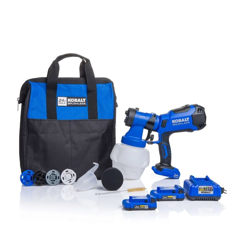 KOBALT 24V Brushless Handheld Paint Sprayer Kit 5396107