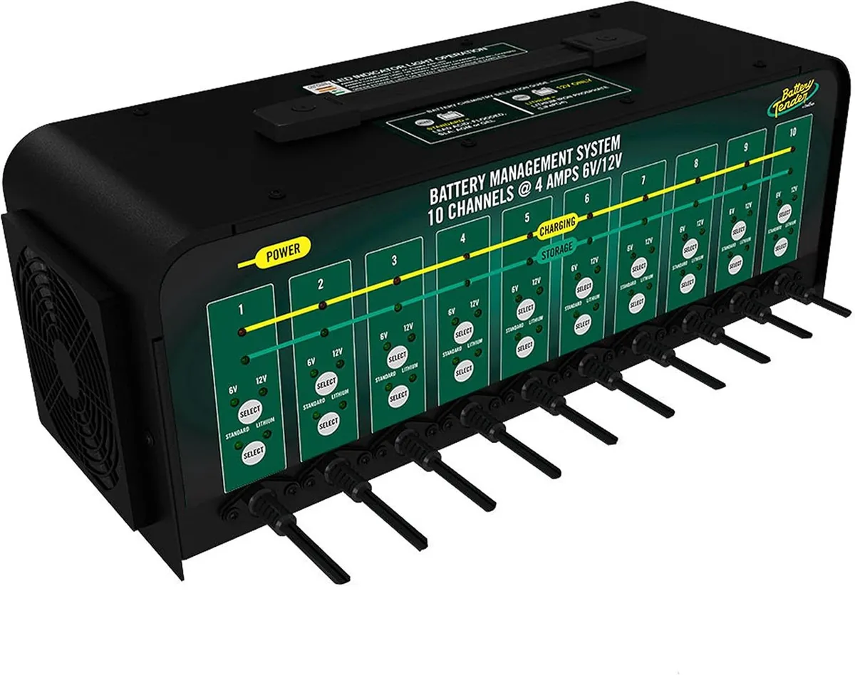 Battery Tender 10 Bank Shop Battery Charger 6V/12V 4Amp