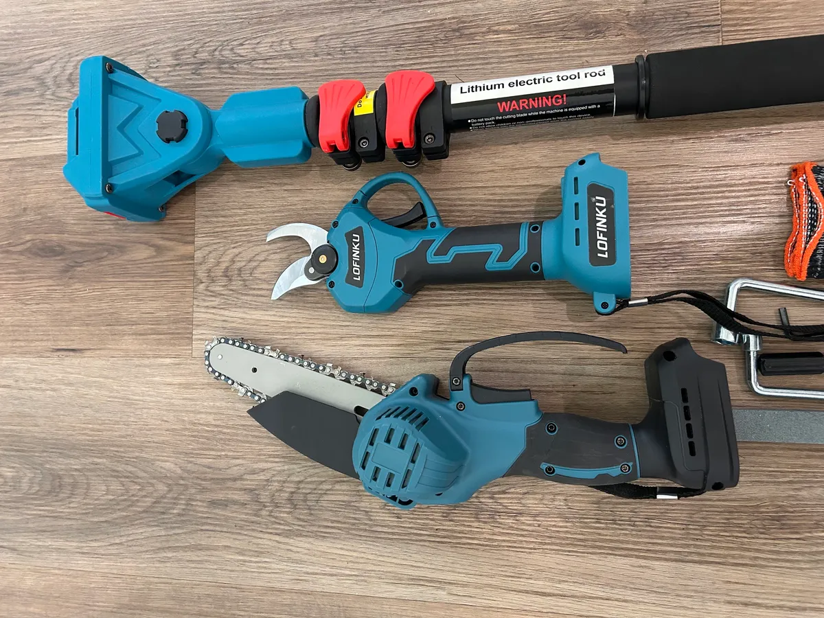 2-in-1 Brushless Pole Saw & 8" Chainsaw, 21V 4000mAh 14.1ft Cordless for Tree Trimming/Wood Cutting