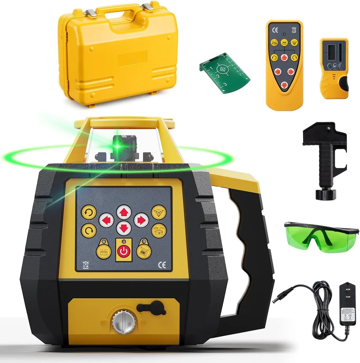 LotaTools Rotary Laser Green Level Kit 2600ft Range