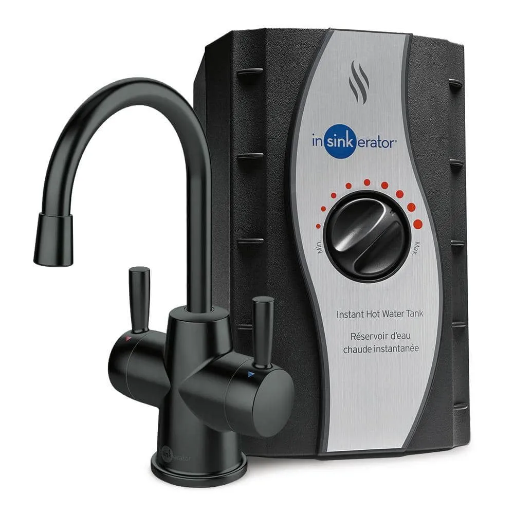 InSinkErator HOT250 Instant Hot and Cold Water Dispenser 2-Handle Matte Black