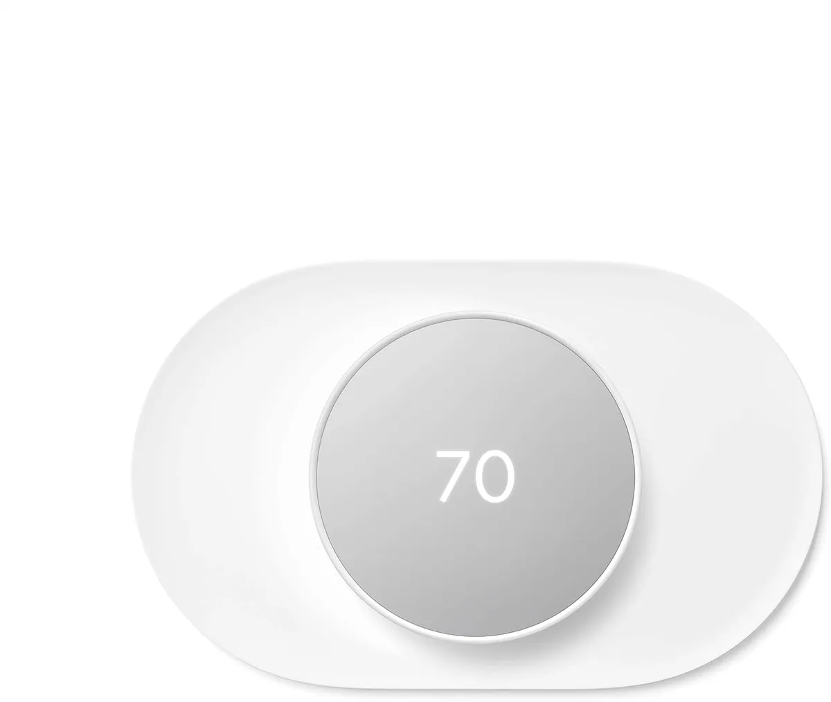 Google Nest Thermostat Trim Kit Snow: Compatible with Google Assistant, White, Plastic, No Battery Required
