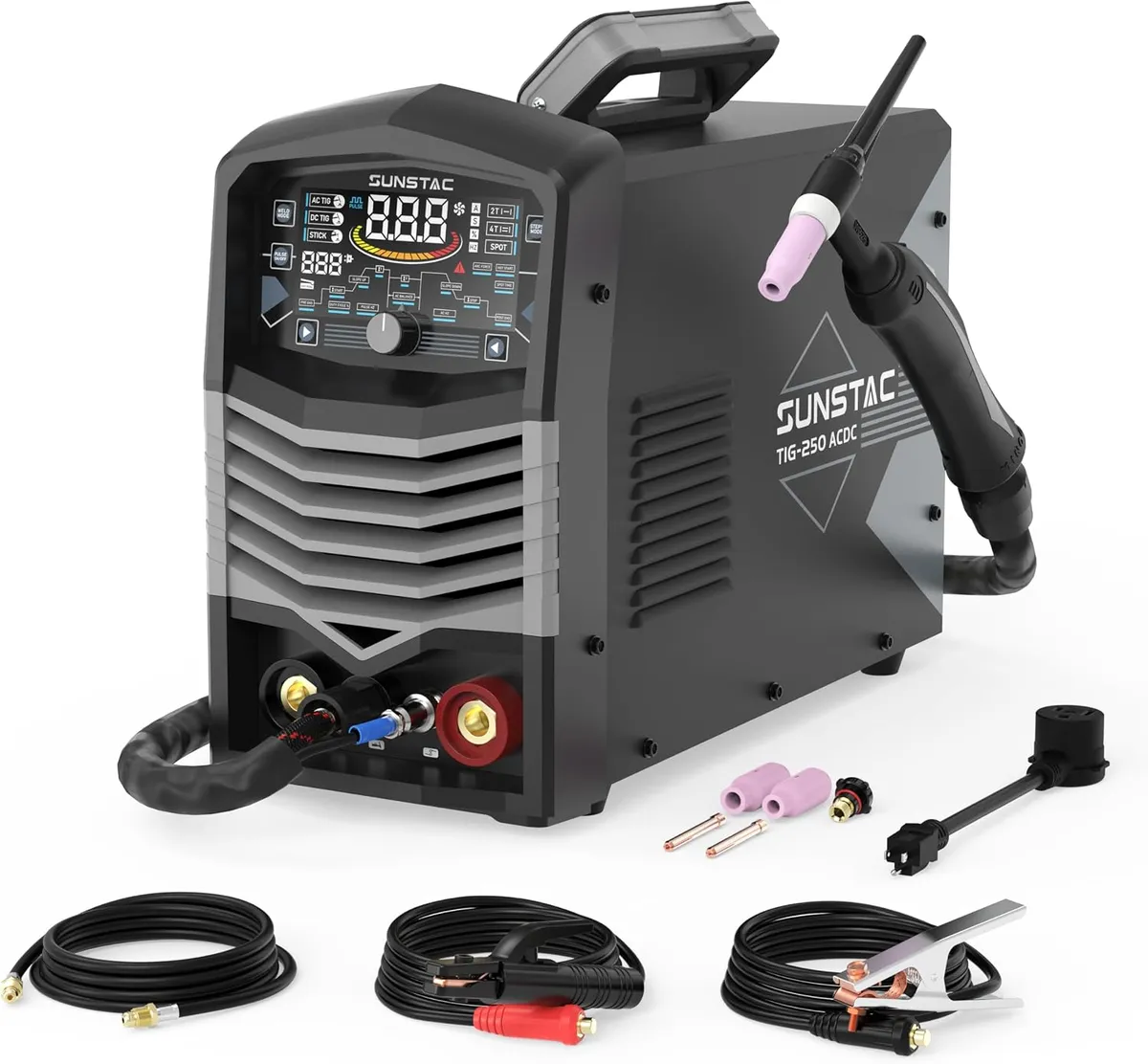 Sunstac 250A Aluminum TIG Welder with Pulse ACDC