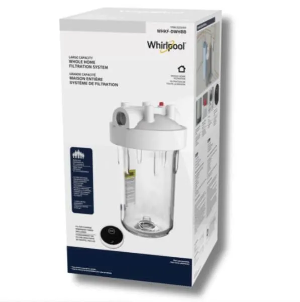 Whirlpool 10" x 4.5" Large Capacity Whole House Water Filter System WHKF-DWHBB