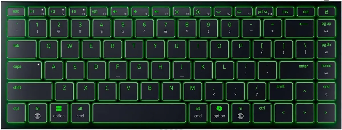 Razer Joro Portable Wireless Gaming Keyboard, RGB, Multi-Device Bluetooth