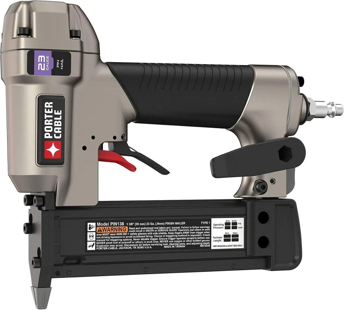 23-Gauge 1-3/8 in. Pneumatic Pin Nailer