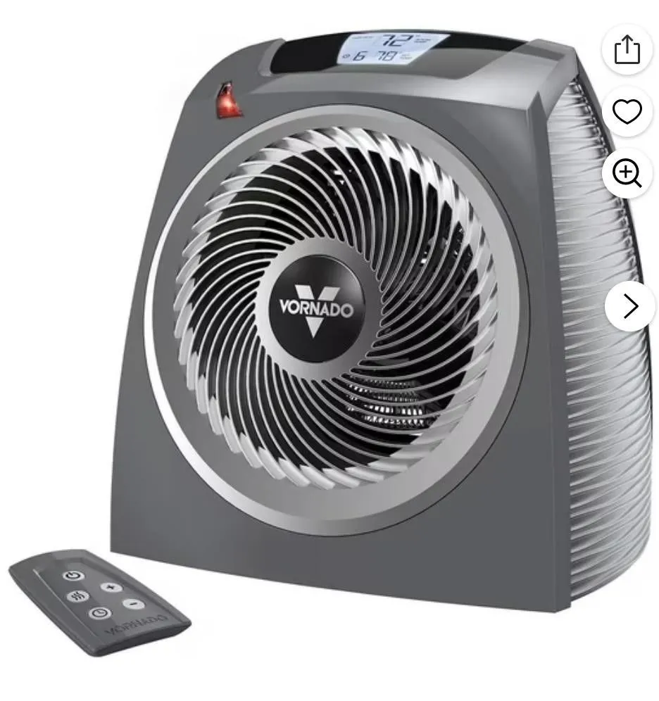 Vornado AWRH Whole Room Combination Heater, 1500W, Digital Control
