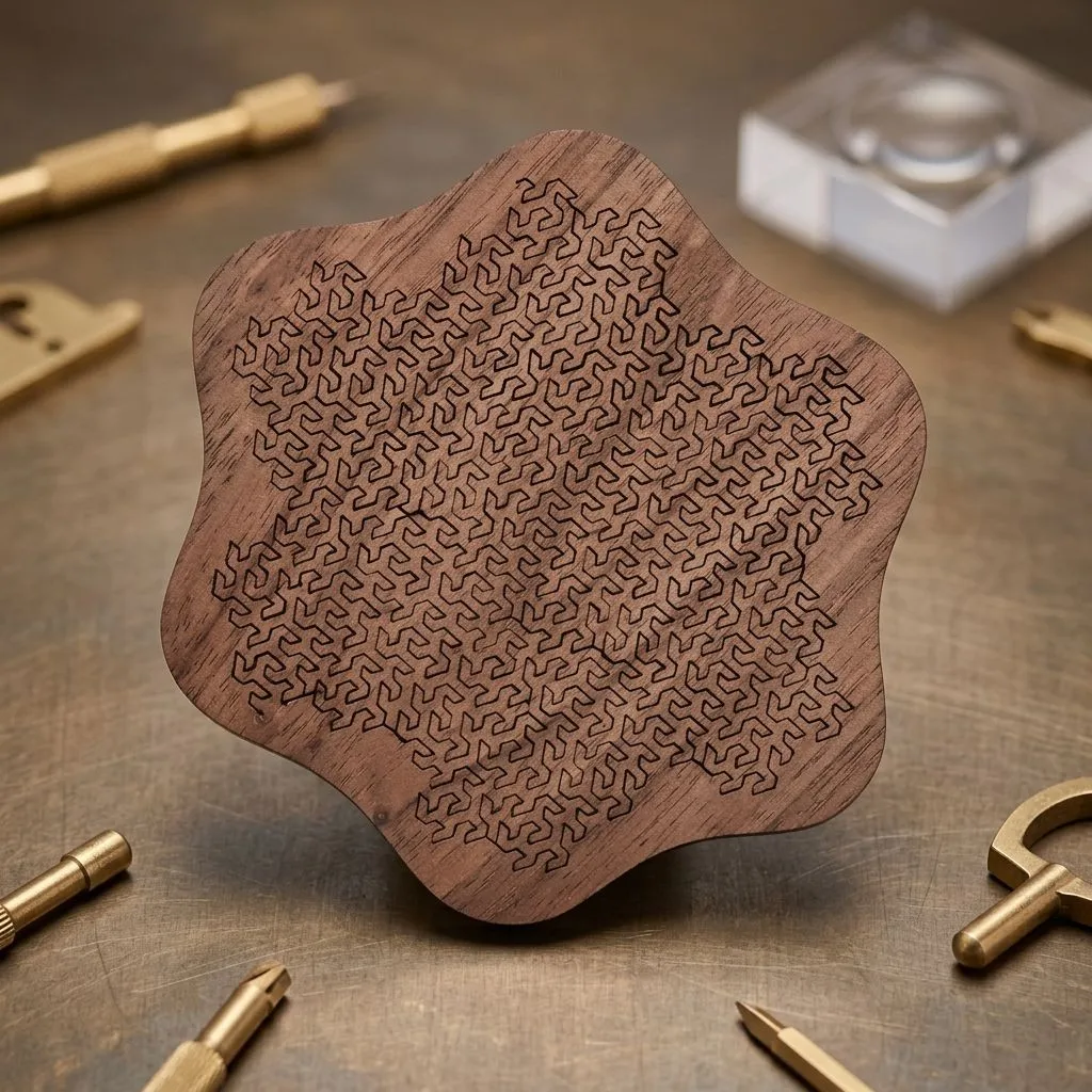 Impossible Wooden Jigsaw Puzzle - 10 Level Brain Teaser for Adults and Kids