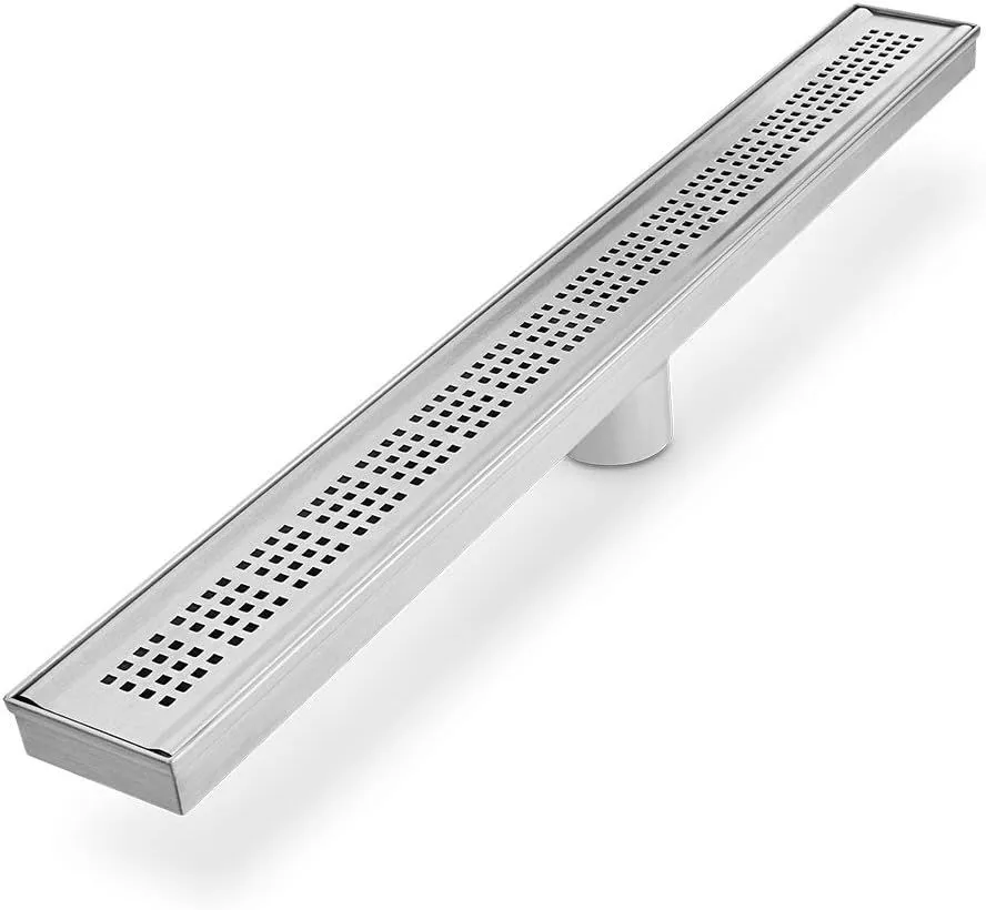 QM Drain Bay Series Ria 24  Satin Linear Drain - 38.200.24 ST