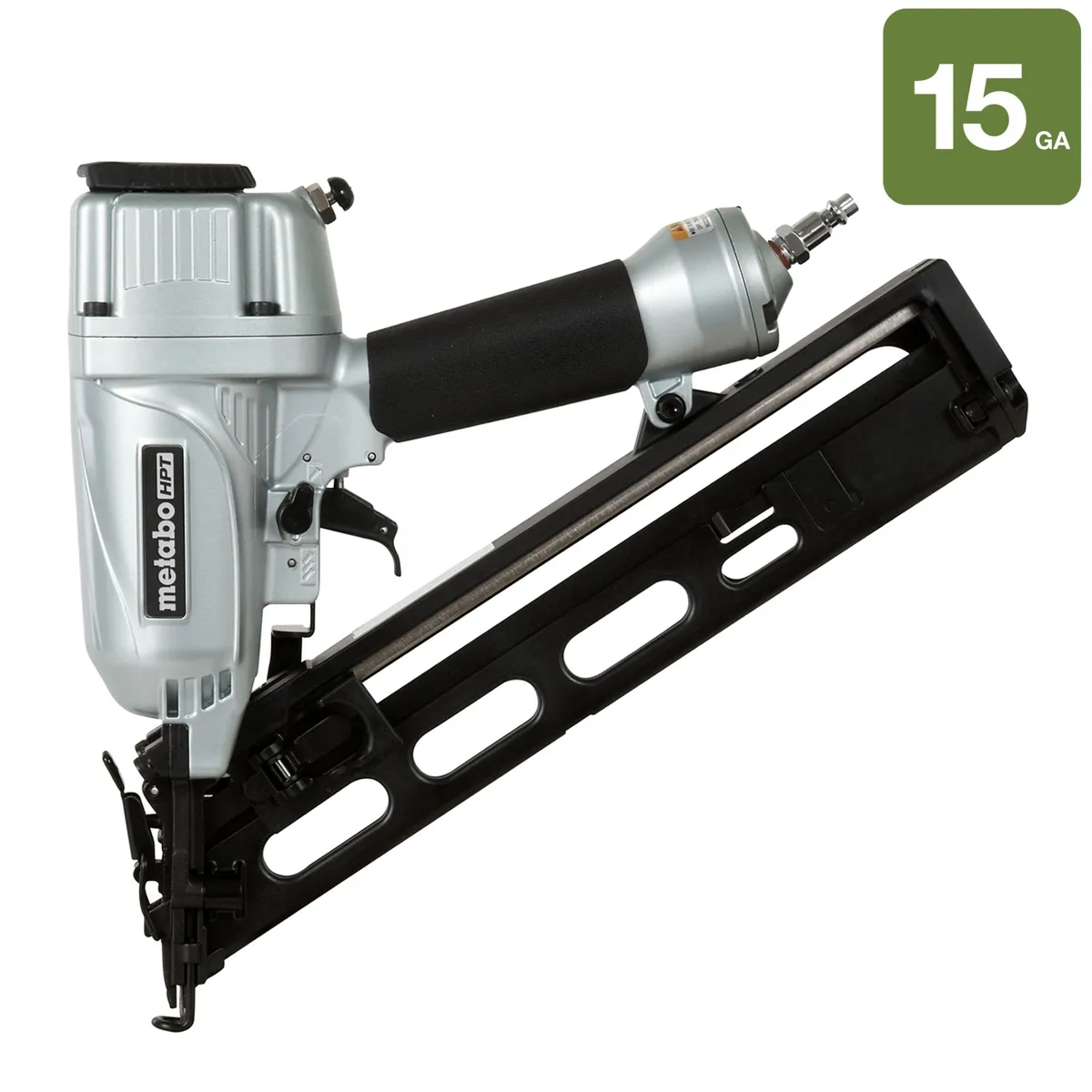 Metabo HPT Finish Nailer  15 Gauge  1-1/4-Inch up to 2-1/2-Inch  Integrated Air Duster  Selective Actuation Switch