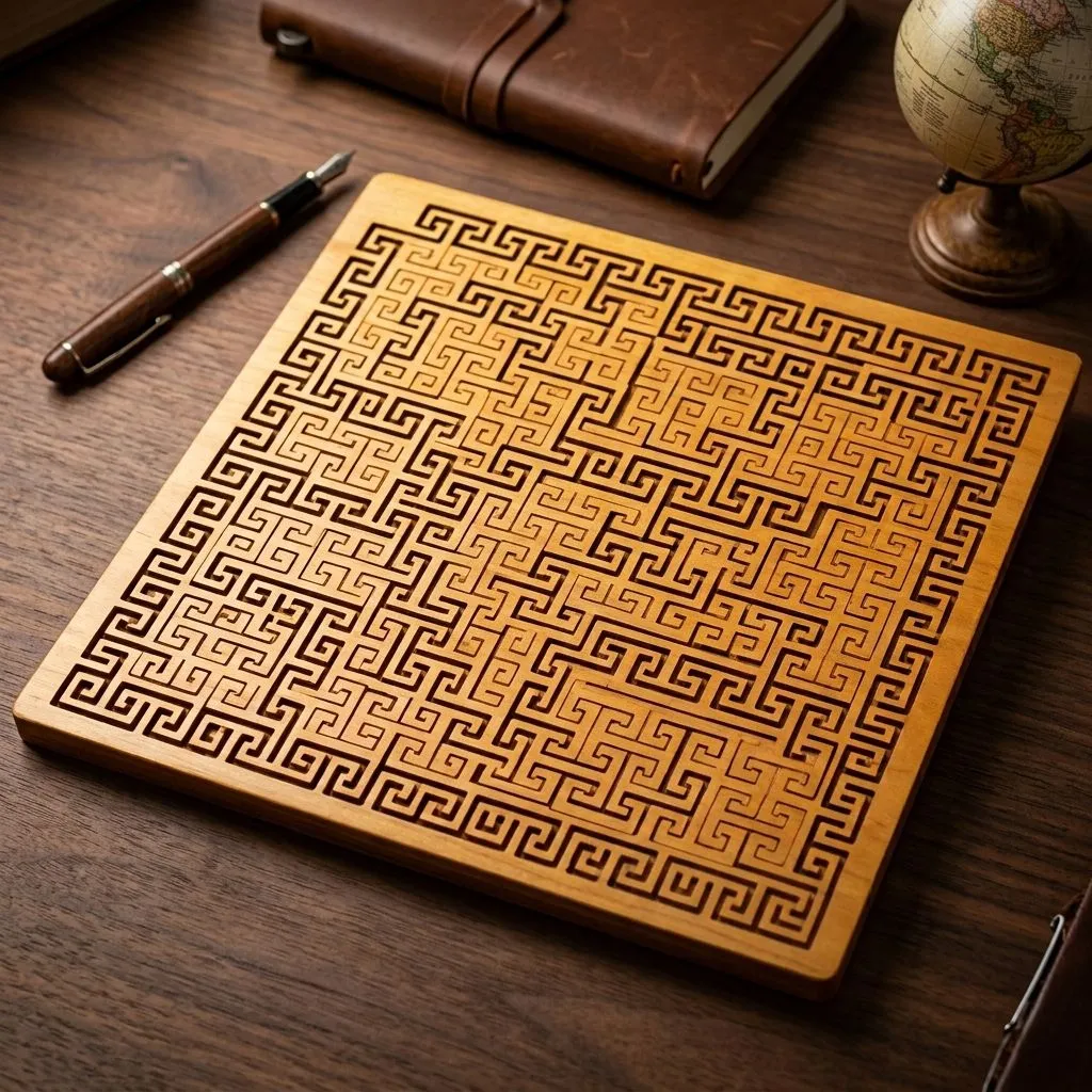 Impossible Wooden Jigsaw Puzzle - 10 Level Brain Teaser for Adults and Kids