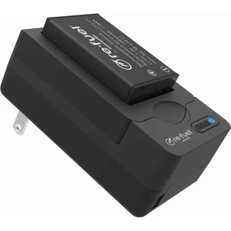 Digipower - Digital camera battery & charger kit, replacement for Canon LP-E17 battery and OEM charger - Black