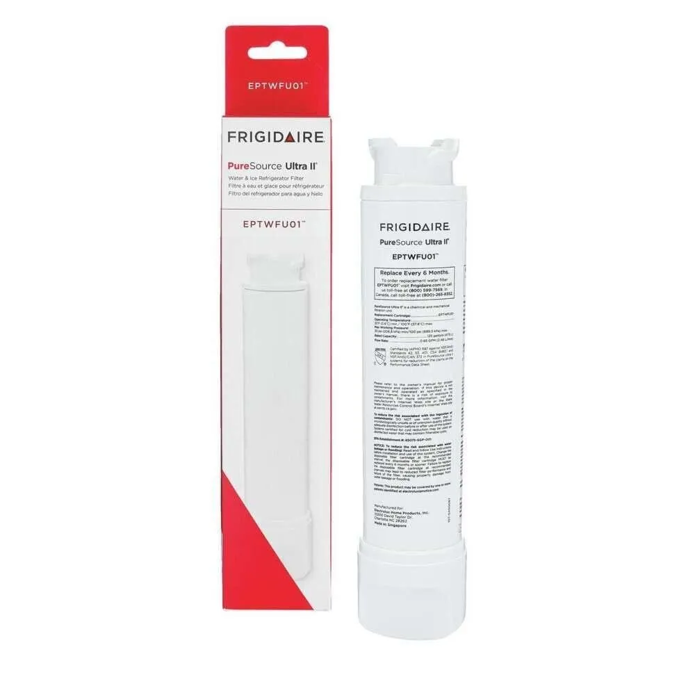 Frigidaire EPTWFU01 Refrigerator Water Filter Replacement, White,