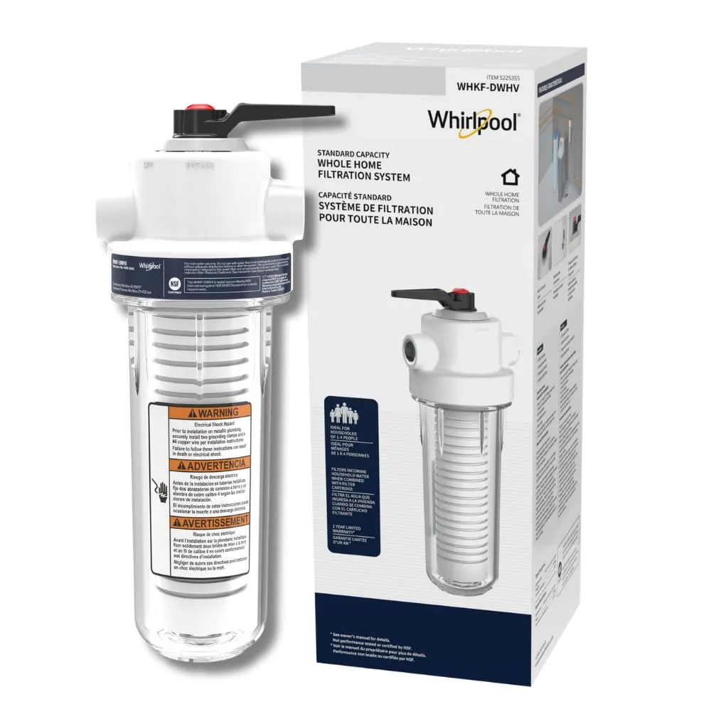 Whirlpool WHKF-DWH Whole House Water Filtration System 10 x 2.5 Inch