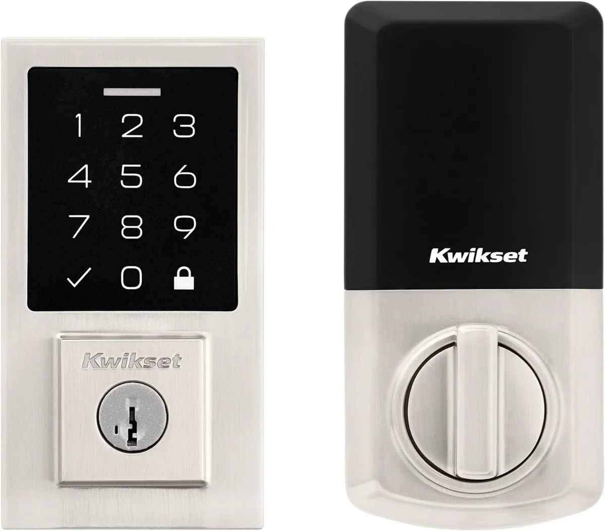 270 CNT 15 SMT RBP RCALFD Contemporary Smartcode Touchpad Deadbolt - Satin Nickel